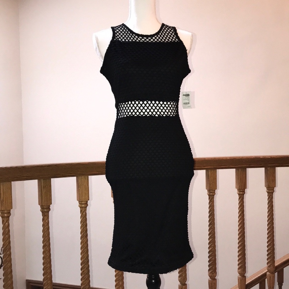 Charlotte Russe Sleeveless black dress, Modern Muse 2, size M, NWT!